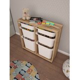 Hanah home višenamenske police carla walnut white | ePonuda.com