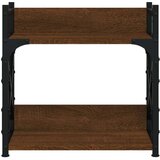  Stalak za pisač s 2 razine smeđa boja hrasta 40x20x40 cm drveni | shoptok.hr