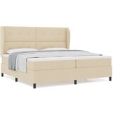 Box Spring postelja z vzmetnico - Krem, 200x200 cm Tkanina, (22052264) | Shoptok.si