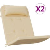 vidaXL Jastuci za stolicu Adirondack 2 kom bež od tkanine Oxford | shoptok.hr