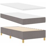  s opruga kutije Sivo-smeđa 100 x 200 cm tkanina | shoptok.hr