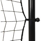Nogometna mreža za odbijanje crna 366 x 90 x 183 cm HDPE | shoptok.hr