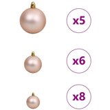  Umjetna preddekorirana božićna jelka srebrna 120 cm PET | Shoptok.si