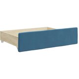vidaXL Izvlečna dnevna postelja s predali modra 90x200 cm žamet | Shoptok.si