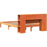 vidaXL Krevet s regalom za knjige bez madraca 140 x 190 cm od borovine | shoptok.hr