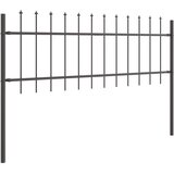 Vrtna Ograda 2 pcs Siva 3,4 x 0,6 m Čelik s prahom | shoptok.hr