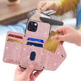 INORCO Ovitek iz PU usnja + TPU za iPhone 13 mini 5,4 inčni trikotni ovitek za telefon s stojalom za kartice, (22036884) | Shoptok.si