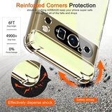 Techsuit Shockproof Clear Silicone prozoren ovitek, odporen na udarce, za Google Pixel 9 Pro XL | Shoptok.si