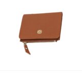 INF Ženska denarnica za kovance iz pravega usnja z zadrgo, kompaktna denarnica za ključe Brown, (21730125) | Shoptok.si