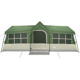  Obiteljski šator s krovom Zelena i bež 622 x 295 x 238 cm | shoptok.hr