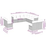  11-dijelni set vrtnih sofa od poliratana s jastucima bež | shoptok.hr