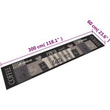  Kuhinjski tepih perivi s natpisom Coffee 60 x 300 cm baršunasti | Eponuda.ba
