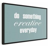  Slika - Do Something Creative Everyday (1 Part) Wide 90x60 U crnom drvenom okviru | shoptok.hr