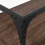 TV ormarić sa staklenom površinom boja hrasta 80x35x51 cm drvo | Eponuda.com