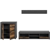 MID.YOU Dnevni Regal Jam, Videz Starega Lesa, 3-Delni | Shoptok.si