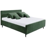 MID.YOU OBLAZINJENA POSTELJA 180 cm x 200 cm , tekstil, leseni material olivno zelena | Shoptok.si