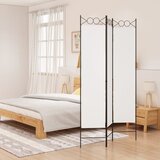 vidaXL Sobna pregrada s 3 panela bijela 120 x 200 cm od tkanine Cijene