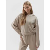 4f Women's Hooded Sweatshirt with Zipper - Brown Cijene