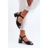 Sergio Leone Women's Low Heel Eco Leather Sandals | Eponuda.ba