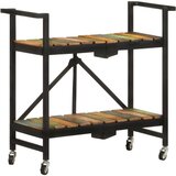 vidaXL Kuhinjska kolica 87x 36 x 81 cm od masivnog obnovljenog drva Cijene