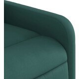 vidaXL Masažni naslanjač temno zeleno blago | Shoptok.si
