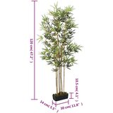  Umjetno stablo bambusa 552 listova 120 cm zeleno | shoptok.hr