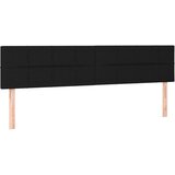 Maison Chic Posteljno vzglavje - Vzglavna omarica 2 kosa črno 90x5x78/88 cm blago, (22077418) Cene