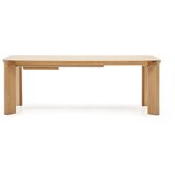 Kave Home Raztegljiva jedilna miza z mizno ploščo v hrastovem dekorju 100x200 cm Jondal – | Shoptok.si