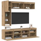 TV ormar Zidne 7 pcs Umjetnički hrast Konstruirano drvo | Eponuda.com