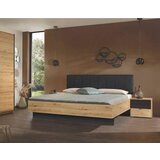 Rauch Möbel posteljna garnitura 180 cm x 200 cm , tekstil, leseni material črna, hrast artisan | Shoptok.si