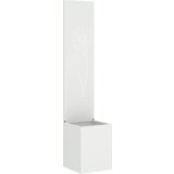  Vrtni Sadič s Dekorativnom Pločom Bijela 32 x 140 cm | shoptok.hr