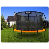 Neo-Sport profilirani vrtni trampolin 374 cm (12 ft) s unutarnjom mrežom, narančasti | shoptok.hr