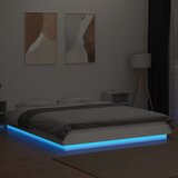  Okvir kreveta s LED svjetlima bijeli 160 x 200 cm drveni | Eponuda.ba