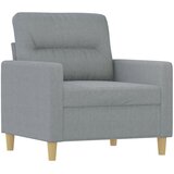  Fotelja s tabureom svjetlosiva 60 cm od tkanine | shoptok.hr