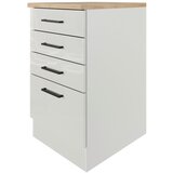 Flex-Well spodnja omarica s predali levi, svetlo siva, š. 50 cm | Shoptok.si