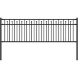  Ograde sa šiljkom Crna 200 x 110 cm Čelik s prahom premazan | shoptok.hr
