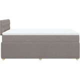 vidaXL Box spring postelja z vzmetnico taupe 120x200 cm blago, (21291981) | Shoptok.si
