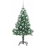  Umjetno Božićno Drvo s Snježnim Flokom i LED Svjetlom 120 cm | shoptok.hr