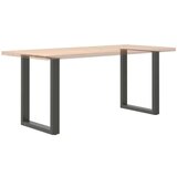 vidaXL Noge stolića za kavu U-oblika 2 kom antracit 70x(72-73)cm čelik | shoptok.hr