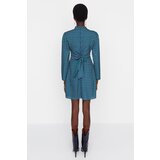 Trendyol Multicolored Waist Detailed Stand Collar Dress | shoptok.hr