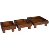  Stalak za biljke 3 pcs Smeđa Drvo od mahagonija | Eponuda.ba