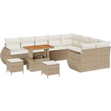  Set od 12 komada vrtnog kauča s jastučićima bež poli ratan akacija set od 3 komada vrtnog blagovaonskog seta s jastučićima bež | shoptok.hr