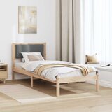  Krevetna konstrukcija Tamno siva 80 x 190 cm Čvrsto borovo drvo | shoptok.hr
