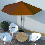  Senčnik z aluminijastim drogom terakota 300x155x223cm, (20692719) | Shoptok.si