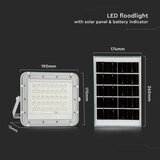  LED solarni spoljašnji reflektor LED/6W/3,2V IP65 6400K bela + daljinski upravljač | Eponuda.com