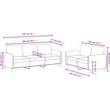  2-dijelni set sofa s jastucima crni baršunasti | shoptok.hr