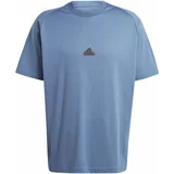 ADIDAS SPORTSWEAR Tehnička sportska majica 'Z.N.E.' sivkasto plava / crna