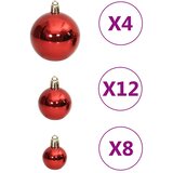  Set božićnih kuglica od 111 komada crveni od polistirena | Eponuda.com