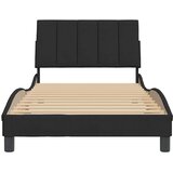  Okvir za krevet bez madraca Hanko crni 100x200 cm baršunasti | shoptok.hr