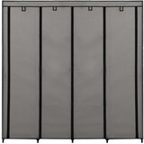  Ormar s 4 odjeljka sivi 175 x 45 x 170 cm | shoptok.hr